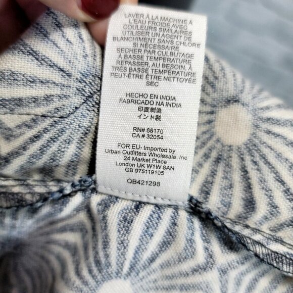 Free People Womens S So Much Sun Kaleidoscope Pleated Mini Skirt‎ Front Pockets - Picture 8 of 8